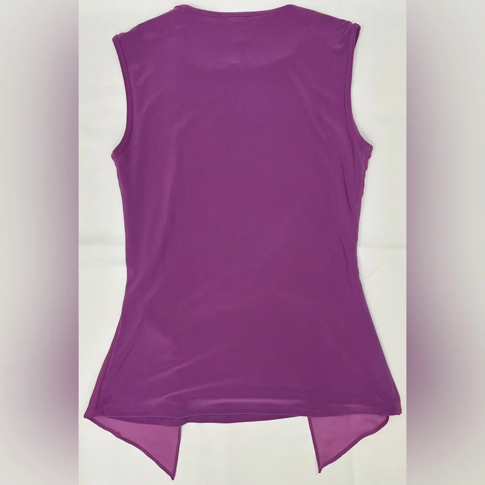 Joseph Ribkoff Magenta Twist Front Tank Top - Picture 7 of 7